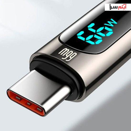 کابل تبدیل USB به USB-C باسئوس مدل CASX020001 طول 1 متر